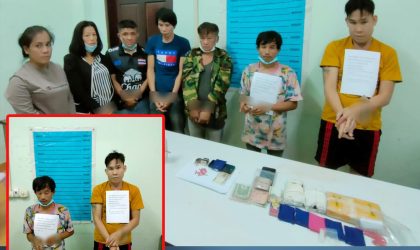 ປກສ ເມືອງຈັນທະບູລີ ຈັບກຸ່ມຄ້າຂາຍຢາບ້າ 2 ຄົນ ແລະ ມົ້ວສຸມ 5 ຄົນ