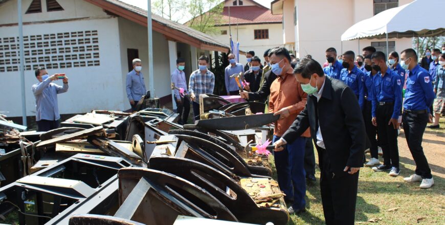 ຖວທ ແຂວງບໍ່ແກ້ວທໍາລາຍຕູ້ເກມທີ່ນຳເຂົ້າ ແລະ ເຄື່ອນໄຫວຜິດກົດໝາຍ