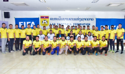 ສຕລ ຈັດຝຶກອົບຮົມກຳມະການຕັດສິນ ເພື່ອກະກຽມຕັດສິນ ການແຂ່ງຂັນບານເຕະ ເປບຊີ ລາວລີກ 1 ປະຈຳປີ 2022