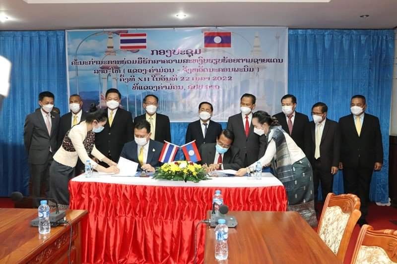 ຄຳມ່ວນ-ນະຄອນພະນົມ ເພີ່ມທະວີການຮ່ວມມືຮັກສາຄວາມສະຫງົບຮຽບຮ້ອຍຕາມຊາຍແດນ