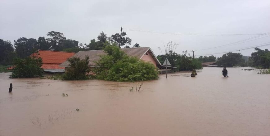 ລາຍງານເບື້ອງຕົ້ນຈາກ ຈາກເມືອງທ່າປາງທອງ ແຂວງສະຫວັນນະເຂດ ມີ 9 ບ້ານ ໄດ້ຮັບຜົນກະທົບຈາກນໍ້າຖ້ວມ