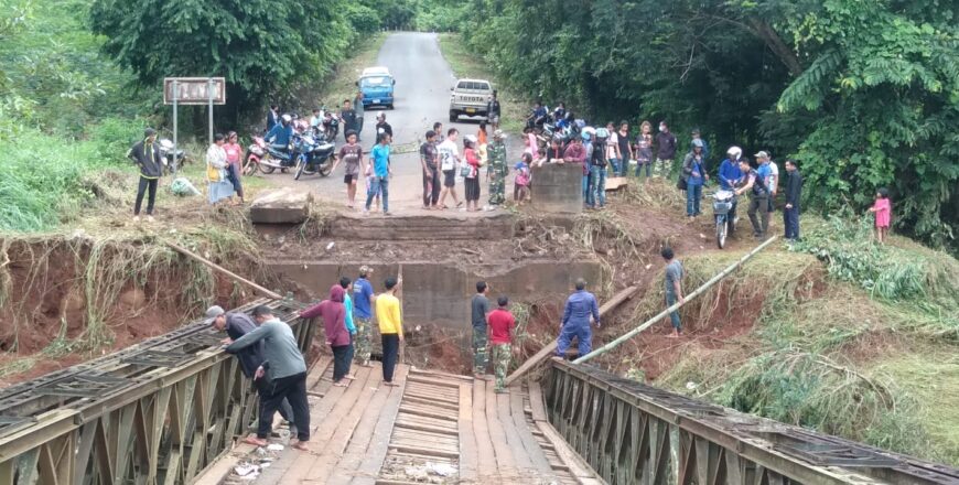 ຄາດວ່າຢ່າງໜ້ອຍຈະໃຊ້ເວລາ ກໍ່ສ້າງຄືນປະມານ 1 ເດືອນ ໃນການສ້ອມແປງ ຂົວຂ້າມຫ້ວຍໝາກແງວ ເມືອງບາຈຽງຈະລີນສຸກ