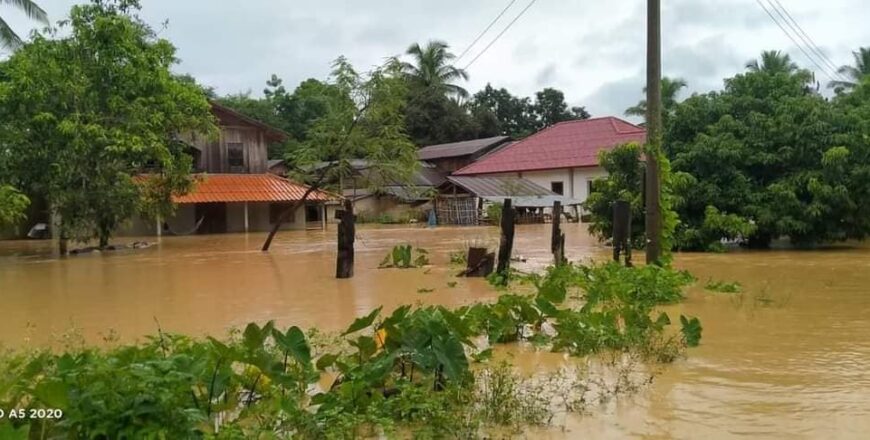 ເມືອງຊຽງຮ່ອນ ແຂວງໄຊຍະບູລີ 244 ຄອບຄົວ ແລະ ເນື້ອທີ່ທໍາການຜະລິດເສຍຫາຍ 600 ກວ່າເຮັກຕາ