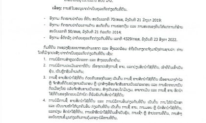 ການດຳເນີນທຸລະກິດທີ່ດິນ ຕ້ອງມີໃບອະນຸຍາດຈາກກະຊວງອຸດສາຫະກຳ ແລະ ການຄ້າ  ຖ້າບໍ່ມີຫ້າມດຳເນີນໂດຍເດັດຂາດ