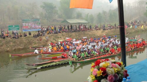 ຫ້ອງການກະສິກຳ-ປ່າໄມ້ ຄອງຂັນຊະນະເລີດ ງານແຂ່ງຂັນຊ່ວງເຮືອປະຈໍາປີ 2023 ທີ່ເມືອງໂພນໄຊ