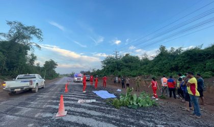 ເກີດເຫດຟ້າຜ່າ ເສຍຊີວິດ 1 ຄົນຢູ່ຄຳມ່ວນ ໃນຂະນະກໍ່ສ້າງສ້ອມແປງເສັ້ນທາງເລກທີ 13 ໃຕ້