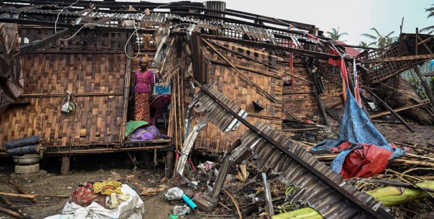 UN ຂໍລະດົມທຶນມະຫາສານ ຊ່ວຍເຫລືອມຽນມາ-ບັງກະລາເດັດ ຈາກພາຍຸໂມຄາ