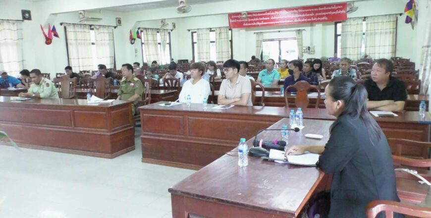 ຫາລືຮ່ວມກັບຜູ້ປະກອບການທຸລະກິດ ພ້ອມກັນແກ້ໄຂບັນຫາ ສຽງເນືອງນັນທີ່ເກີດຈາກຮ້ານອາຫານຮ້ານກິນດື່ມ ທີ່ສົ່ງສຽງດັງແຮງເກີນກຳນົດ