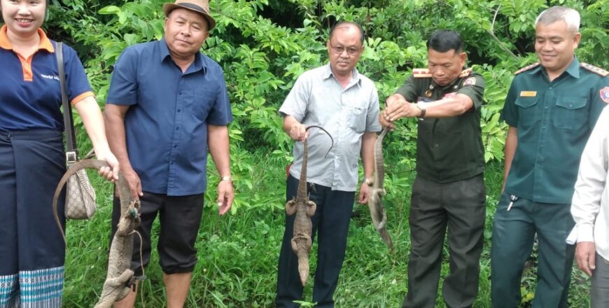 ທຳລາຍຊິ້ນສ່ວນສັດທີ່ຢຶດມາໄດ້ຕາມທ້ອງຕະຫລາດ ພ້ອມປ່ອຍສັດປ່າທີ່ຍັງມີຊີວິດຄືນສູ່ທຳມະຊາດ