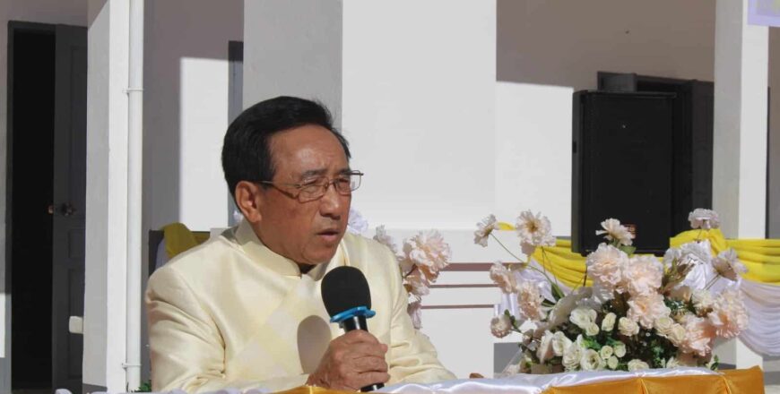 ອະດີດນາຍົກລັດຖະມົນຕີເຂົ້າຮ່ວມພິທີມອບ-ຮັັບໂຄງການກໍ່ສ້າງໂຮງຮຽນ ມັດທະຍົມສົງ ແຂວງໄຊສົມບູນ