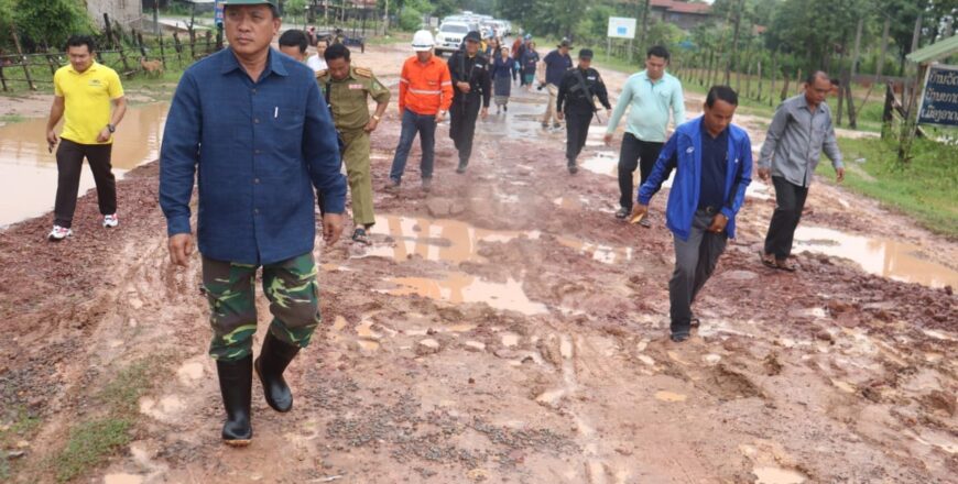 ເຈົ້າແຂວງສະຫວັນນະເຂດ ຕິດຕາມສະພາບໄພນ້ຳຖ້ວມ ຢູ່ເມືອງອາດສະພອນທີ່ໄດ້ຮັບຜົນກະທົບ 28 ບ້ານ