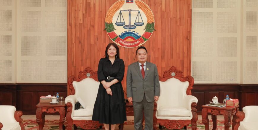 ປະທານອົງການກວດສອບແຫ່ງລັດ ສະເໜີໃຫ້ ເອກອັກຄະລັດຖະທູດຝຣັ່ງ ປະຈຳລາວ ສືບຕໍ່ຊຸກຍູ້ໃນຂົງເຂດວຽກງານທີ່ເຫັນວ່າມີຄວາມເປັນໄປໄດ້ ປະທານອົງການກວດສອບແຫ່ງລັດ ສະເໜີໃຫ້ ເອກອັກຄະລັດຖະທູດຝຣັ່ງ ປະຈຳລາວ ສືບຕໍ່ຊຸກຍູ້ໃນຂົງເຂດວຽກງານທີ່ເຫັນວ່າມີຄວາມເປັນໄປໄດ້