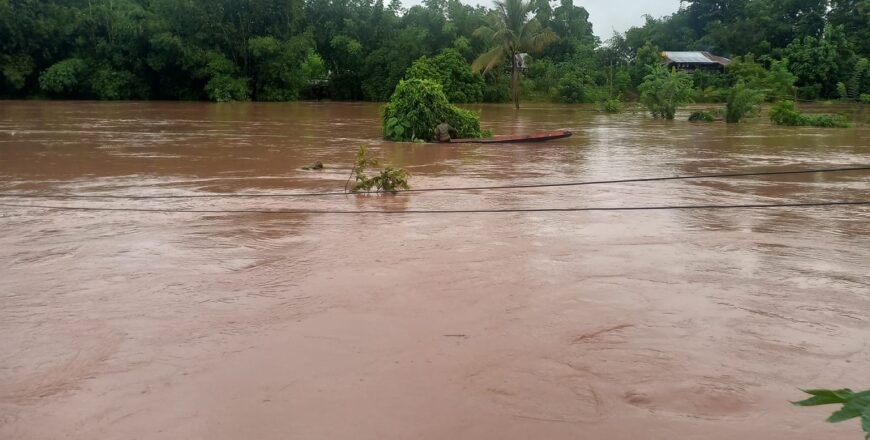 ເຊບັ້ງໄຟ, ເຊຈໍາພອນ ແລະ ເຊໂດນ ລະດັບນ້ຳ ເພີ່ມຂຶ້ນສູງ ແຂວງຄໍາມ່ວນ, ສະຫວັນນະເຂດ  ແລະ ສາລະວັນ ຕ້ອງເຝົ້າລະວັງນ້ຳຖ້ວມ