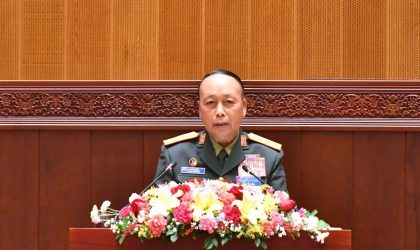 ຮອງລັດຖະມົນຕີກະຊວງປ້ອງກັນປະເທດ ລາຍງານການປະເມີນຜົນການຈັດຕັ້ງປະຕິບັດກົດໝາຍຂົງເຂດປ້ອງກັນຊາດ 2 ສະບັບ