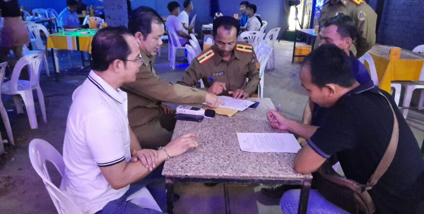 ຄະນະຮັບຜິດຊອບແກ້ໄຂສຽງເນືອງນັນ ລົງກວດກາຮ້ານອາຫານ-ຮ້ານບັນເທີງ ຢູ່ເມືອງສີໂຄດຕະບອງ ພົບຫລາຍຮ້ານລະເມີດລະບຽບການ