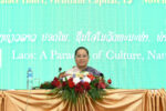 ຖະແຫລງຂ່າວກ່ຽວກັບ ການຈັດປີທ່ອງທ່ຽວລາວ 2024 ກຳນົດເອົາ ຮູບຊ້າງຖືແຄນເປັນສັນຍາລັກນຳໂຊກ
