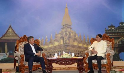 ເຈົ້າຄອງ ນະຄອນຫລວງວຽງຈັນ ຕ້ອນຮັບຄະນະຜູ້ແທນນະຄອນຫລວງຮາໂນ້ຍ