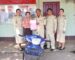 ຕຳຫລວດຈະລາຈອນ ປກສ ແຂວງວຽງຈັນ ມອບລົດຈັກທີ່ຖືກຄົນຮ້າຍລັກໄປ ມາຄືນໃຫ້ເຈົ້າຂອງເດີມ