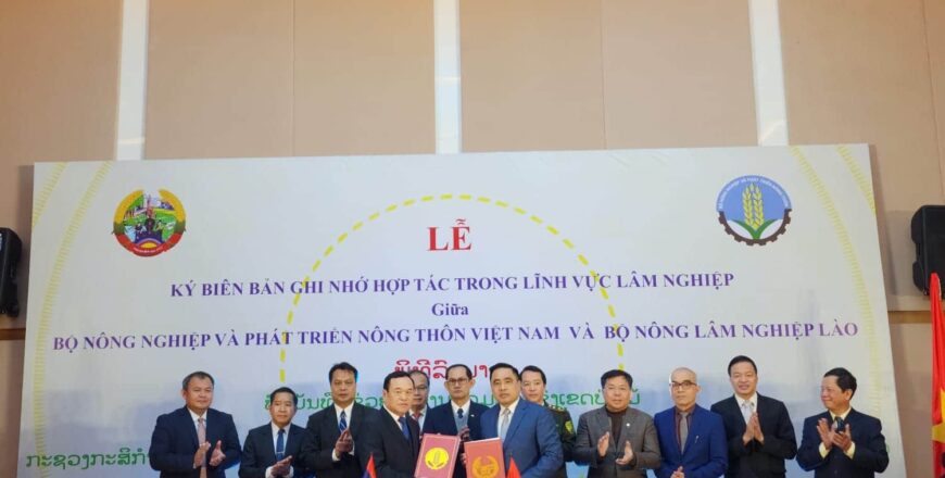 ລາວ-ຫວຽດນາມ ສັນຍາຮ່ວມມື ໃນ 5 ຂົງເຂດ ຂອງຂະແໜງການດ້ານວຽກງານປ່າໄມ້