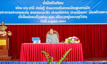 ຮອງປະທານປະເທດ ຊີ້ນຳໃຫ້ແຂວງອຸດົມໄຊ ປະຕິບັດແຜນພັດທະນາເສດຖະກິດ-ສັງຄົມຂອງແຂວງ ຢ່າງມີຈຸດສຸມ