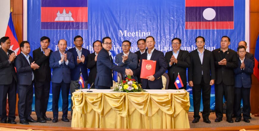 ຮອງລັດຖະມົນຕີກະຊວງການຕ່າງປະເທດລົງກວດກາຊາຍແດນຮ່ວມກັບຝ່າຍກໍາປູເຈຍ