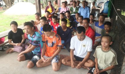 ປກສ ເມືອງໂຂງ  ສຶກສາອົບຮົມກຸ່ມມົ້ວສຸມສິ່ງເສບຕິດ 20 ຄົນ