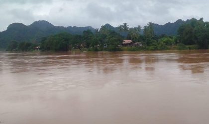ອຸຕຸເຕືອນ ນ້ຳຖ້ວມຊຸ! ເມືອງມະຫາໄຊ, ເມືອງ ເຊບັ້ງໄຟ ແຂວງ ຄໍາມ່ວນ ລະດັບນໍ້າເພີ່ມສູງຂຶ້ນອາດຮອດເຂດອັນຕະລາຍ
