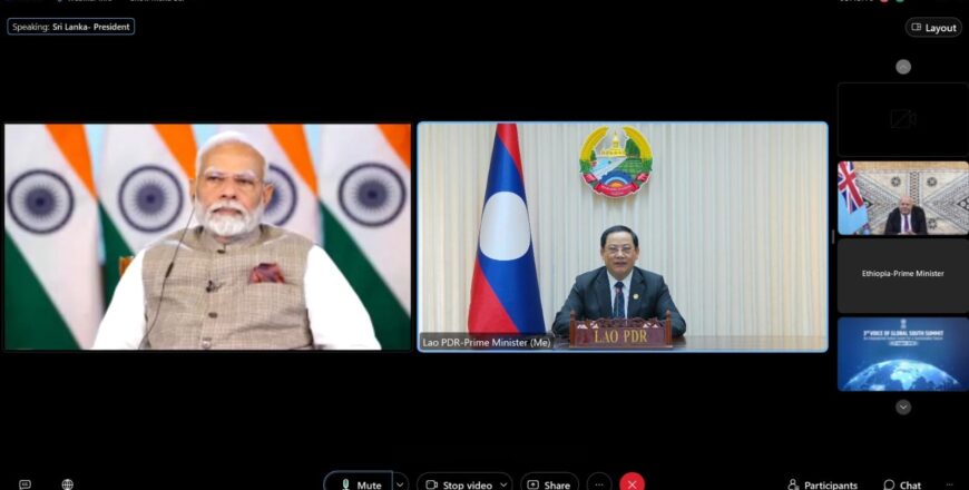 ນາຍົກລັດຖະມົນຕີ ເຂົ້າຮ່ວມກອງປະຊຸມສຸດຍອດກະບອກສຽງປະເທດເຂດໂລກໃຕ້ ຄັ້ງທີ 3 ແບບທາງໄກ