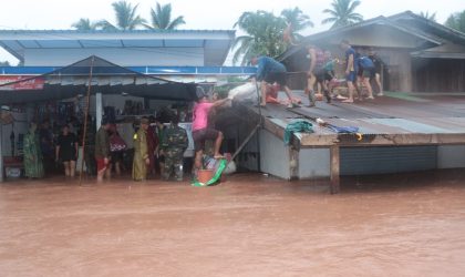 ປະຊາຊົນ 4 ບ້ານຢູ່ເມືອງເງິນ ແຂວງໄຊຍະບູລີ ຖືກນໍ້າຖ້ວມຍ້ອນຝົນຕົກໜັກ
