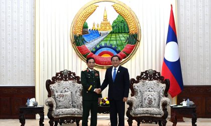 ນາຍົກລັດຖະມົນຕີ ຕ້ອນຮັບ ລັດຖະມົນຕີກະຊວງປ້ອງກັນປະເທດ ສສ ຫວຽດນາມ