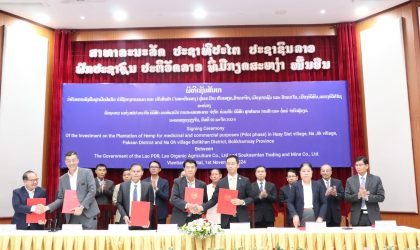 ລັດຖະບານ ອະນຸຍາດໃຫ້ ບໍລິສັດເອກະຊົນ ລົງທຶນປູກພືດປໍແກ້ວນໍາໃຊ້ທາງການແພດ ແລະ ເປັນສິນຄ້າ ຢູ່ປາກຊັນ ບໍລິຄຳໄຊ