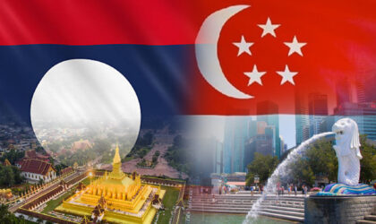 ສານຂອງທ່ານທອງລຸນ ສີສຸລິດ  ທ່ານ ທາມັນ ຊານມູກາຣັດນຳ ປະທານາທິບໍດີ ແຫ່ງ ສາທາລະນະລັດ ສິງກະໂປ