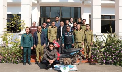 ປກສ ແຂວງຄຳມ່ວນ ກັກຕົວຜູ້ກະທຳຜິດຄອບຄອງສັດປ່າປະເພດຫວງຫ້າມ
