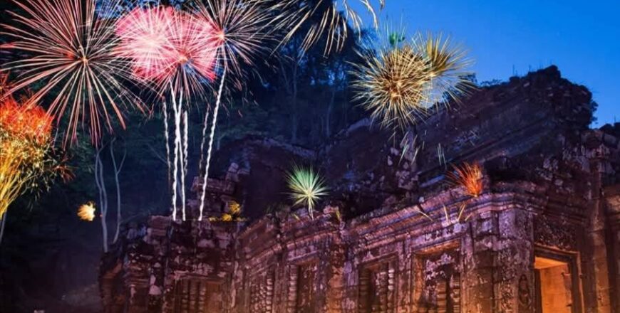 ບຸນນະມັດສະການຜາສາດຫີນວັດພູ ຈຳປາສັກ ຈະຈັດຍິ່ງໃຫຍ່ອະລັງການ ມີການບິນໂດຣນຈໍານວນ 500 ລໍາ ແລະ ຍິງພຸໄຟ 300 ລູກ