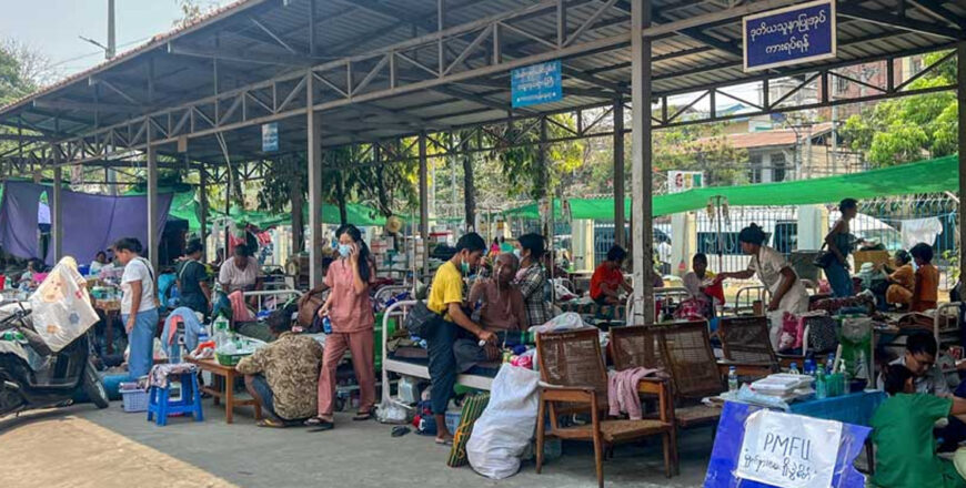 ຈໍານວນຜູ້ເສຍຊີວິດຈາກແຜ່ນດິນໄຫວຢູ່ມຽນມາໃກ້ເຖິງ 3,000 ຄົນ ທີມກູ້ໄພເລັ່ງຊ່ວຍເຫລືອຕໍ່ເນື່ອງ
