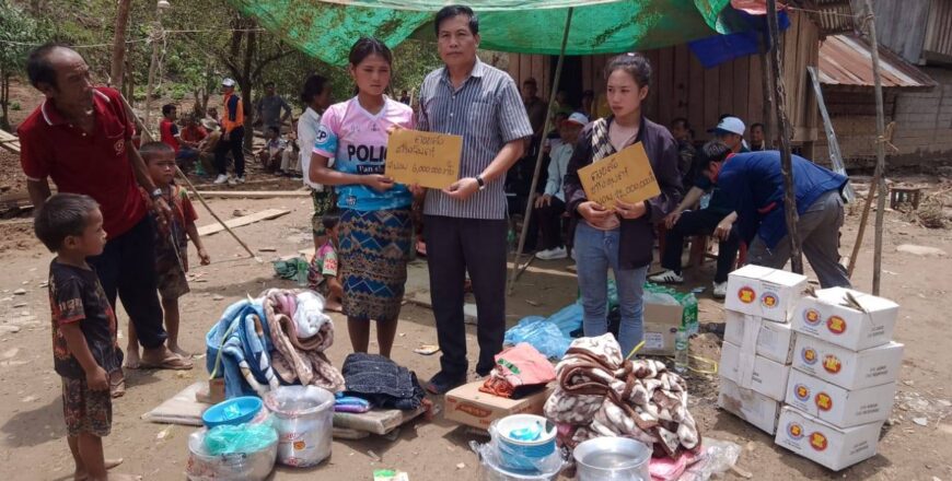 ເລັ່ງຊອກຄົ້ນຫາສົບຜູ້ທີ່ເສຍຊີວິດ ແລະ ຊ່ວຍເຫລືອຄອບຄົວຖືກນໍ້າຊຸ ຈາກຄູກັ້ນນໍ້າຊົ່ວຄາວແຕກຢູ່ເມືອງງາ