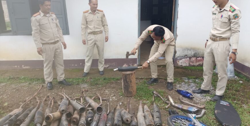 ປກສ ເມືອງວຽງພູຄາ ທໍາລາຍອາໄຫລ່ແຕ່ງລົດຈັກທີ່ບໍ່ຖືກຕ້ອງເຕັກນິກ