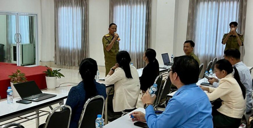 ຝຶກອົບຮົມວຽກງານສະກັດກັ້ນ ແລະ ຕ້ານອັກຄີໄພ ໃຫ້ແກ່ພະນັກງານ-ລັດຖະກອນ ກະຊວງເຕັກໂນໂລຊີ ແລະ ການສື່ສານ