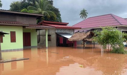 ນ້ຳງຽບນອງ ຖ້ວມກະທັນຫັນ 2ບ້ານ ເຂດລຸ່ມເຂື່ອນ ເມືອງບໍລິຄັນ ແຂວງບໍລິຄຳໄຊ