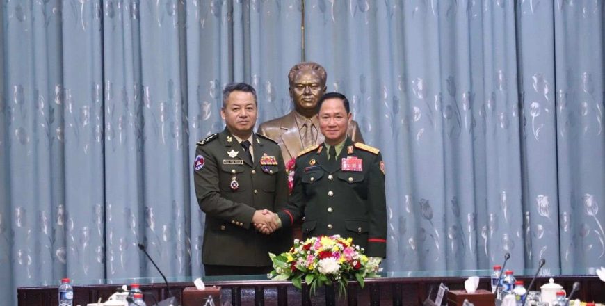 ກອງທັບລາວ-ກໍາປູເຈຍ ເພີ່ມທະວີການພົວພັນຮ່ວມມືສອງຝ່າຍ